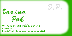 dorina pok business card